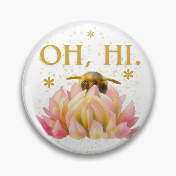 Item preview, Oh, Hi. — Bee & Clover Watercolor designed and sold by Feral Vibes.