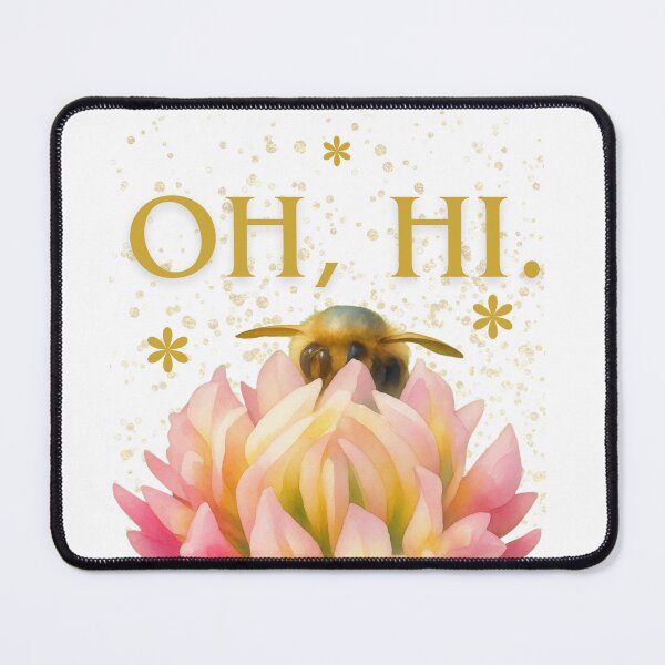 Item preview, Oh, Hi. — Bee & Clover Watercolor designed and sold by Feral Vibes.