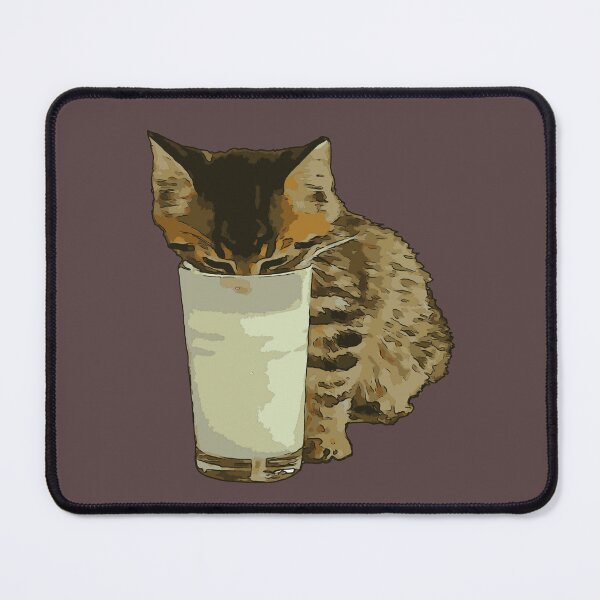 Item preview, Cat Stealing Milk From A Glass designed and sold by taiche.