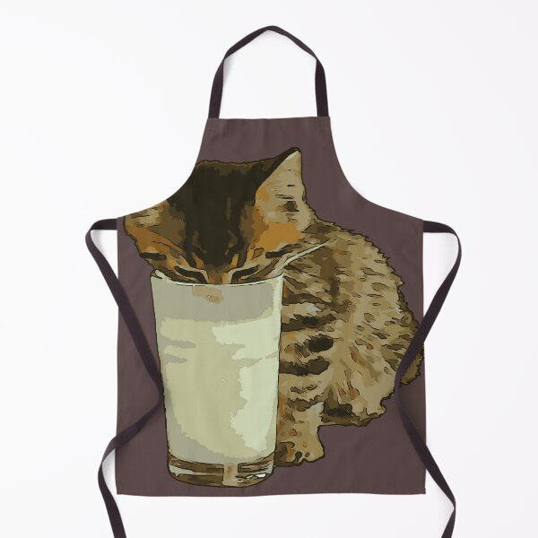 Item preview, Cat Stealing Milk From A Glass designed and sold by taiche.