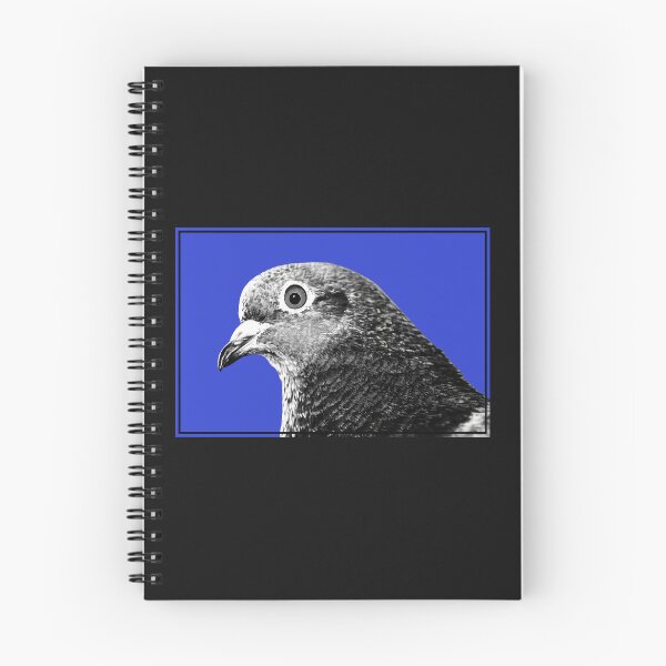 Item preview, Urban Pigeon Portrait on Royal Blue Background designed and sold by pigeonlovrs.