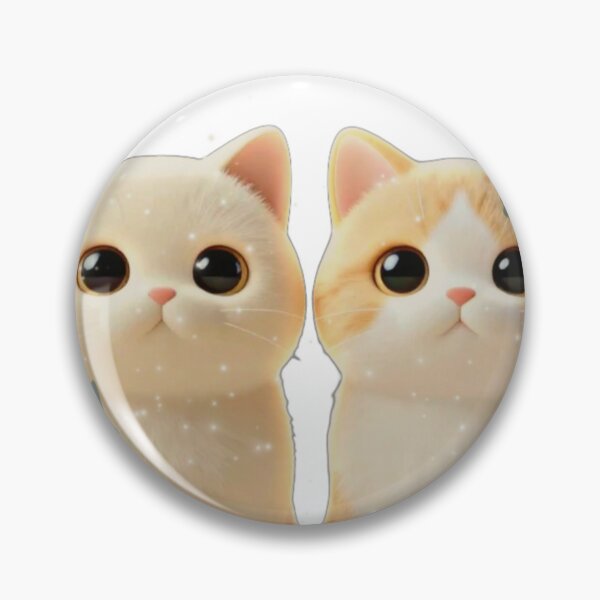 Item preview, Aesthetic Cute Cat Twins with Floral Silhouette Overlay designed and sold by Artgirldhanya.