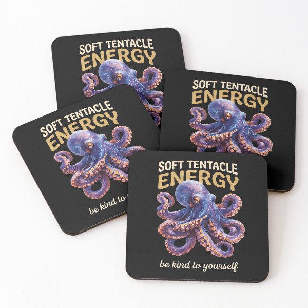 Item preview, Soft Tentacle Energy Octopus T-Shirt | Cute Positive Mental Health Gift designed and sold by ZyxDes.