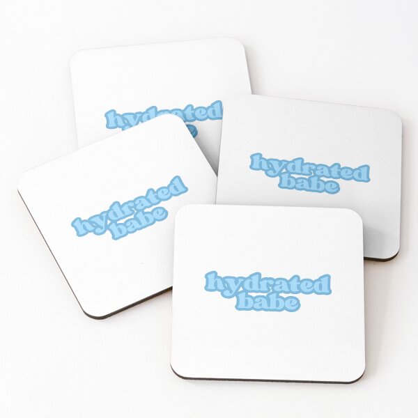 Item preview, Cute blue "hydrated babe" quote designed and sold by SWETA HALDER.