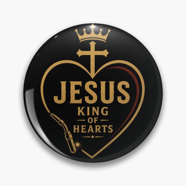 Item preview, Jesus King of Hearts | Christian Welder | Faith Welding Torch designed and sold by RusticMeadow.