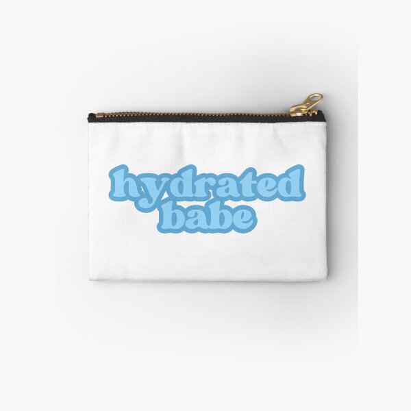 Item preview, Cute blue "hydrated babe" quote designed and sold by SWETA HALDER.