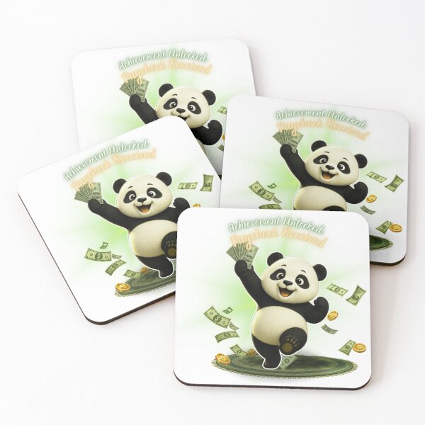 Item preview, Achievement Unlocked Paycheck Received Panda designed and sold by EnginerdStudio.