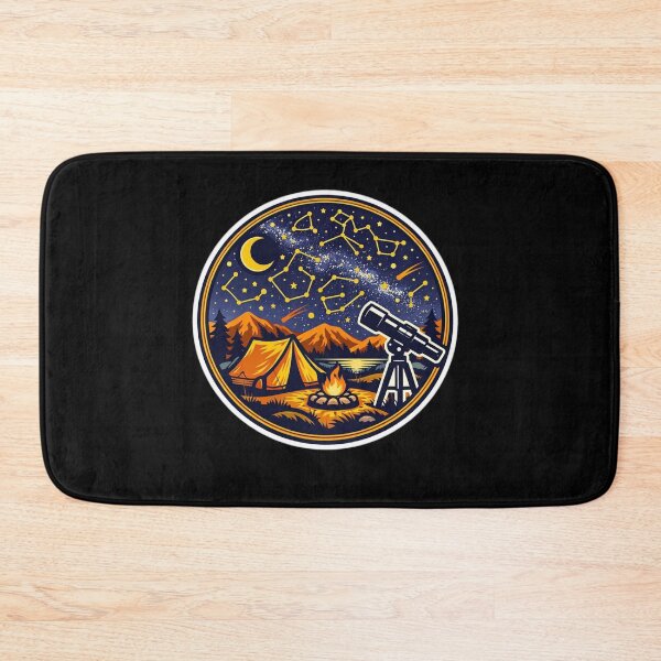 Item preview, Cozy Mountain Tent – Summer Constellations Badge designed and sold by Timeless Junction.