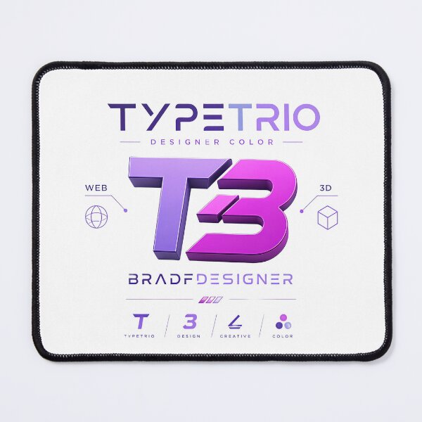 Item preview, TypeTrio T3 – Modern 3D Typography & Brand Identity Showcase designed and sold by Artisan Finds Online.