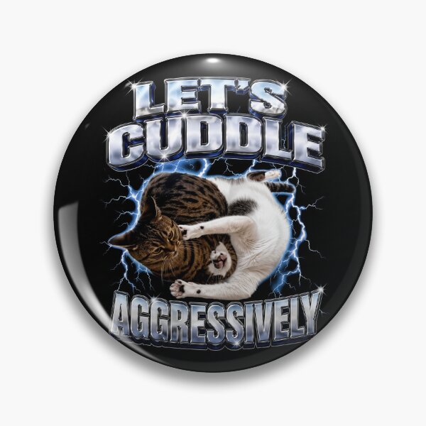 Item preview, Ironic Metal Cat Shirt Let's Cuddle Aggressively Funny Gift designed and sold by Vermanartist.