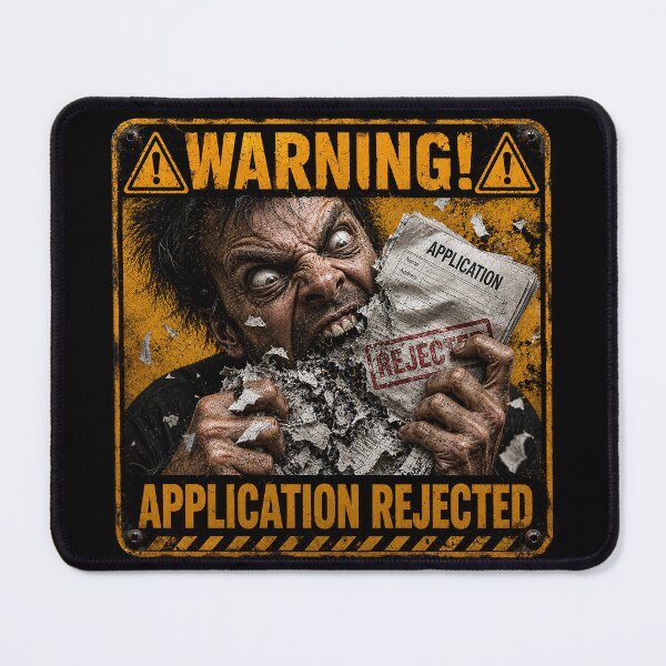 Item preview, SIGNS -  Warning! Application rejected designed and sold by MetusArt.