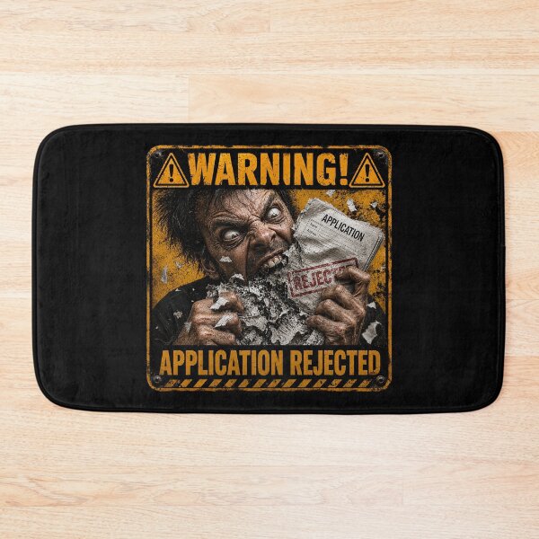 Item preview, SIGNS -  Warning! Application rejected designed and sold by MetusArt.