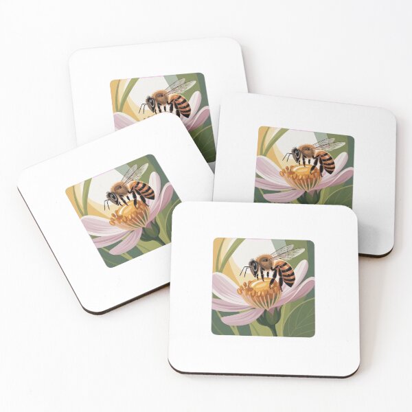 Item preview, Honey Bee on Wildflower designed and sold by PatsiRose.