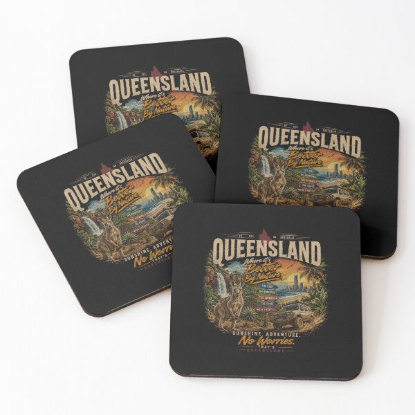 Item preview, Queensland Sunshine Adventure QLD Kangaroo Reef Rainforest Outback Aussie designed and sold by Yellowriversss.
