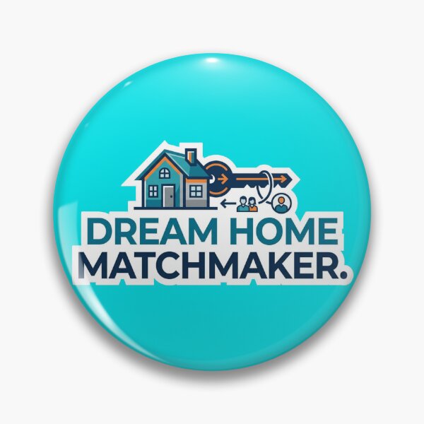 Item preview, Dream Home Matchmaker - Real Estate Agent & Broker Sticker designed and sold by Scro-Ciob-Shop.