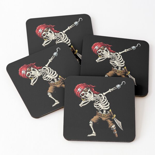 Item preview, Dabbing Skeleton Pirate Funny Halloween Meme Dance designed and sold by Vermanartist.