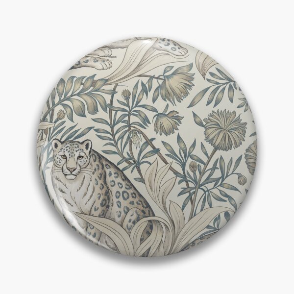 Item preview, William Morris Snow Leopard Pattern – Arts & Crafts Botanical Wildlife Design designed and sold by Tamas Das.
