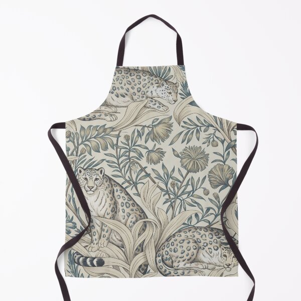 Item preview, William Morris Snow Leopard Pattern – Arts & Crafts Botanical Wildlife Design designed and sold by Tamas Das.