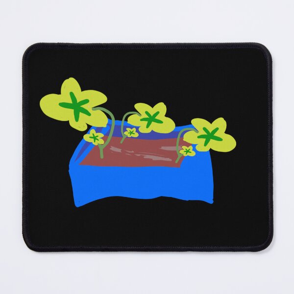 Item preview, Blue plant pot with flowers designed and sold by vibeno1.