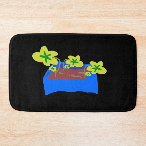 Item preview, Blue plant pot with flowers designed and sold by vibeno1.