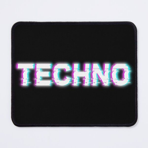 Item preview, Techno Neon Glitch Typography Underground Rave Aesthetic designed and sold by SPAZE-Typo.