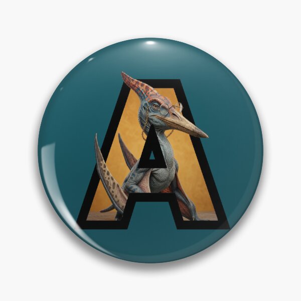Item preview, Letter A Pterodactyl Monogram - Scholar Dinosaur Art designed and sold by mackyartsstudio.