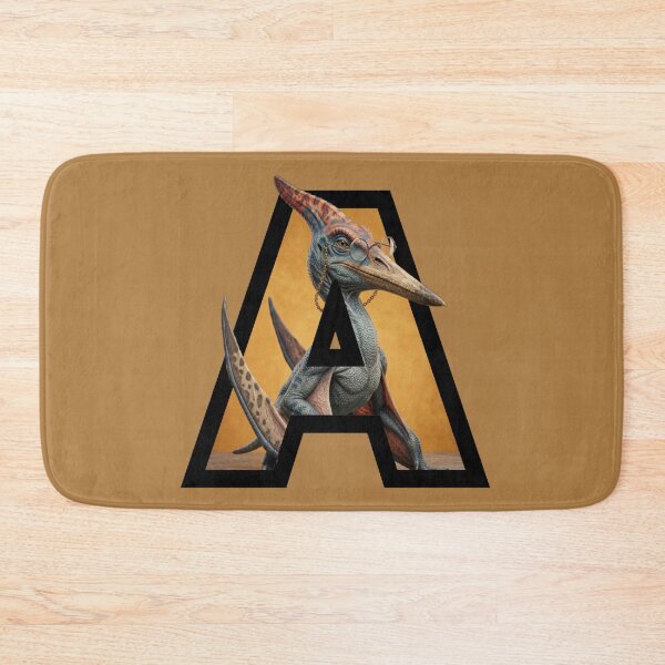 Item preview, Letter A Pterodactyl Monogram - Scholar Dinosaur Art designed and sold by mackyartsstudio.