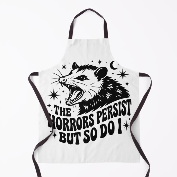 Item preview, The Horrors Persist But So Do I Screaming Opossum Retro designed and sold by raedattia.