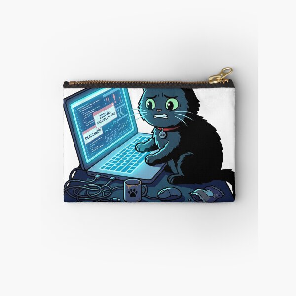 Item preview, Funny Cat Programmer Coding Error Deadline designed and sold by  abdo art shop.