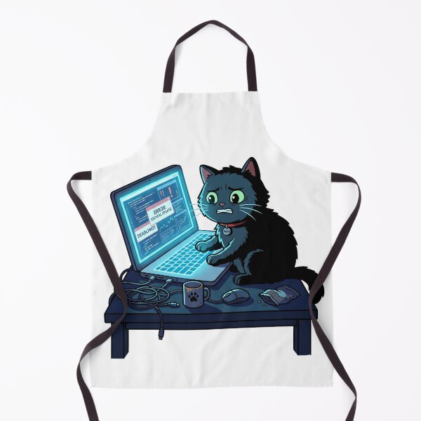 Item preview, Funny Cat Programmer Coding Error Deadline designed and sold by  abdo art shop.