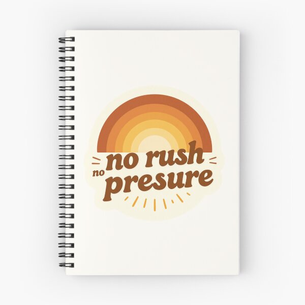 Item preview, No Rush No Pressure – Cozy Minimalist Typography Design designed and sold by CosmicQuietLab.