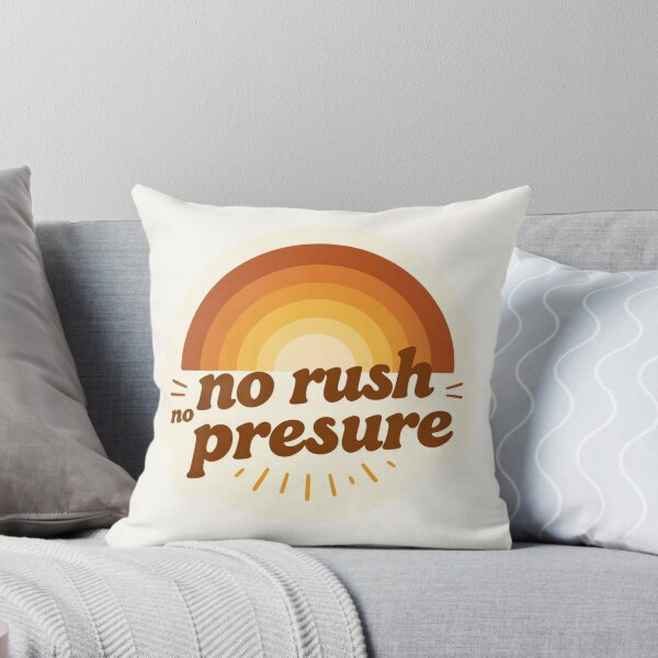 Item preview, No Rush No Pressure – Cozy Minimalist Typography Design designed and sold by CosmicQuietStudio.