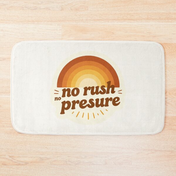 Item preview, No Rush No Pressure – Cozy Minimalist Typography Design designed and sold by CosmicQuietLab.