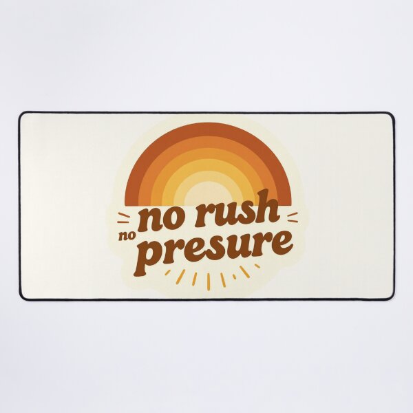 Item preview, No Rush No Pressure – Cozy Minimalist Typography Design designed and sold by CosmicQuietStudio.