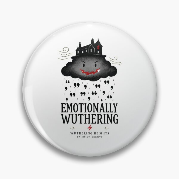 Item preview, Emotionally Wuthering Storm Cloud Gothic Quote Book Aesthetic designed and sold by Fenay Designs.