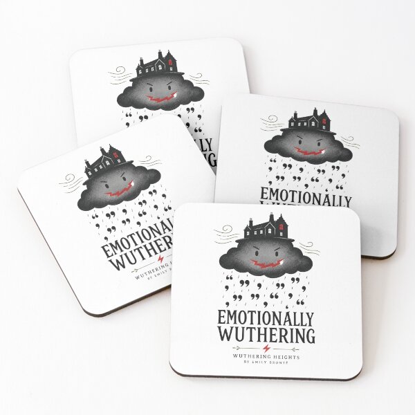 Item preview, Emotionally Wuthering Storm Cloud Gothic Quote Book Aesthetic designed and sold by Fenay Designs.