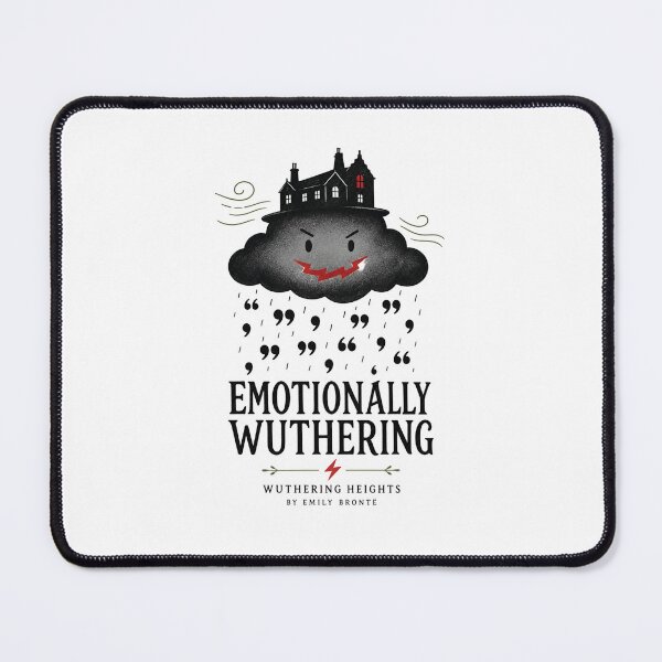 Item preview, Emotionally Wuthering Storm Cloud Gothic Quote Book Aesthetic designed and sold by Fenay Designs.
