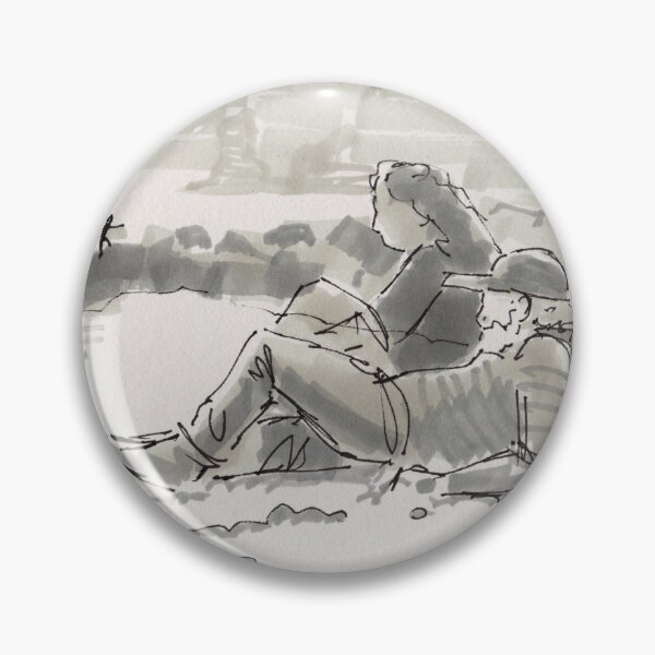 Item preview, Summer evening at Sidmouth beach drawing designed and sold by MikeJory.