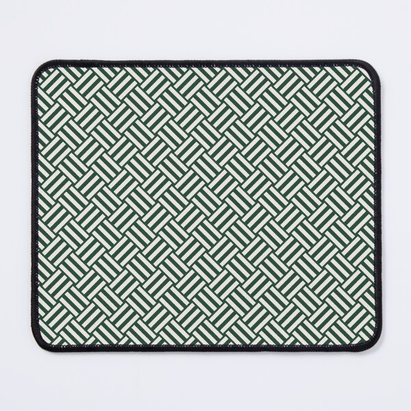Item preview, Green And Cream Basket Weave Pattern designed and sold by pattern-archive.