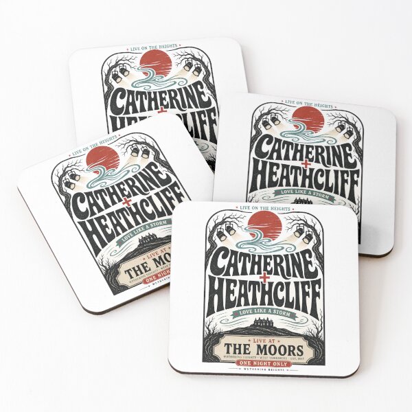 Item preview, Catherine and Heathcliff Live at the Moors Retro Rock Concert Poster designed and sold by Fenay Designs.