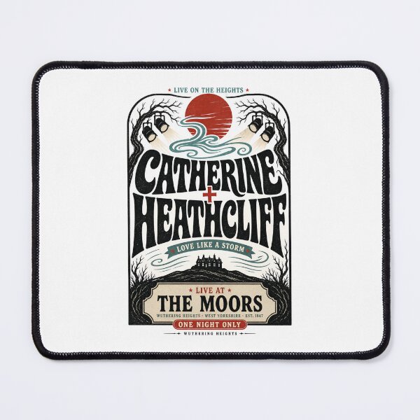 Item preview, Catherine and Heathcliff Live at the Moors Retro Rock Concert Poster designed and sold by Fenay Designs.