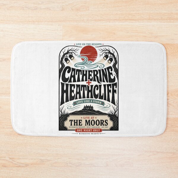Item preview, Catherine and Heathcliff Live at the Moors Retro Rock Concert Poster designed and sold by Fenay Designs.