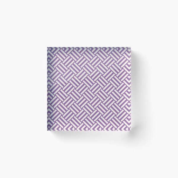 Item preview, Purple And Cream Basket Weave Pattern designed and sold by pattern-archive.