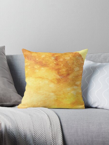 Item preview, YELLOW WATER COLOR RAINDROP SPLASHES COLLECTION designed and sold by ozcushionstoo.