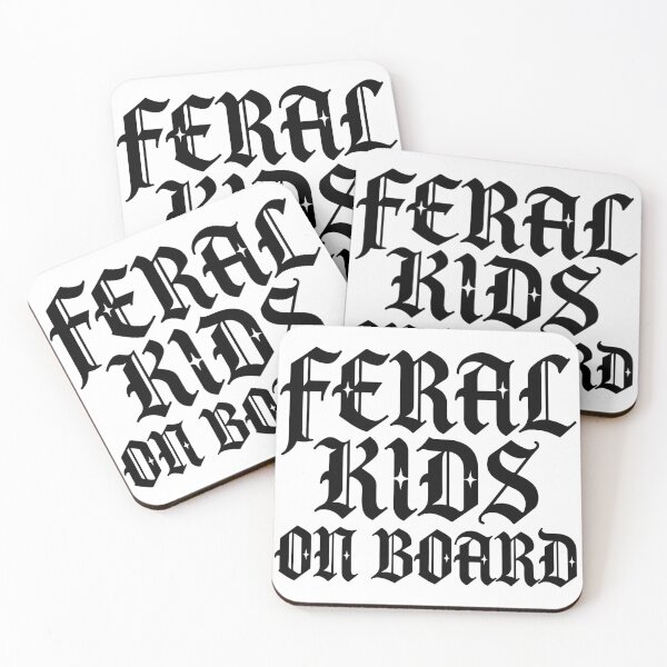 Item preview, Feral Kids On Board Funny Gothic Parent Sarcastic Y2K designed and sold by raedattia.