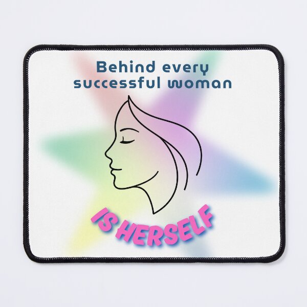 Item preview, Behind Every Successful Woman Is Herself Pastel Aesthetic designed and sold by Frafri92.