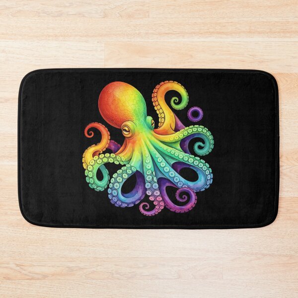 Item preview, Rainbow Octopus T-Shirt & Sticker – Colorful Ocean Creature Illustration, Vibrant Marine Life Art designed and sold by ZyxDes.