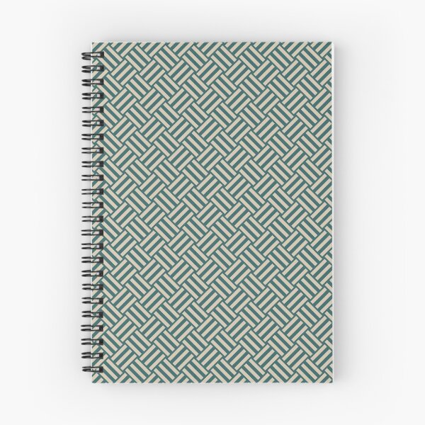 Item preview, Teal And Beige Basket Weave Pattern designed and sold by pattern-archive.