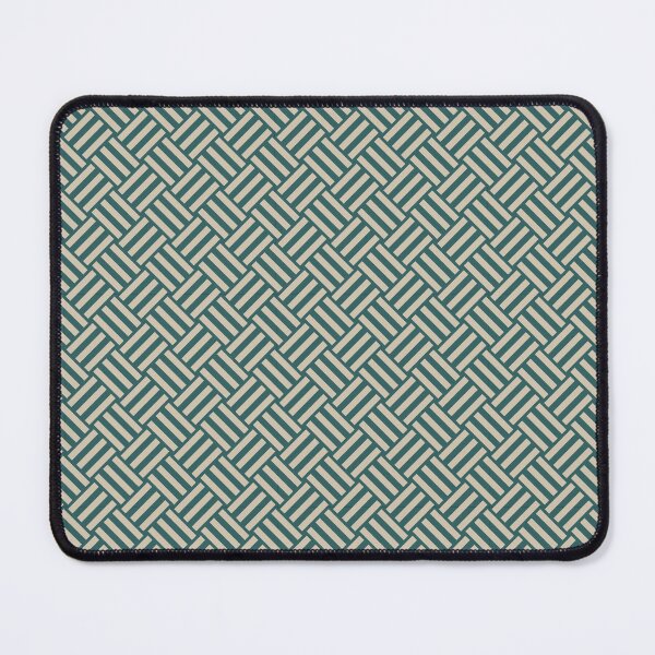 Item preview, Teal And Beige Basket Weave Pattern designed and sold by pattern-archive.