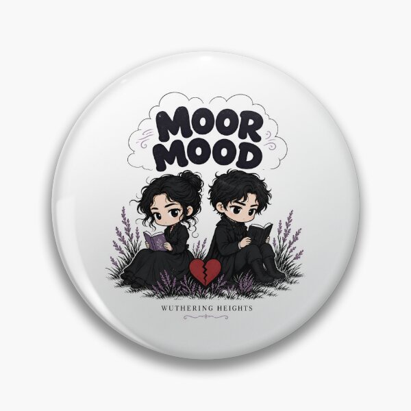 Item preview, Moor Mood Chibi Anime Wuthering Heights Cute Reading Design designed and sold by Fenay Designs.